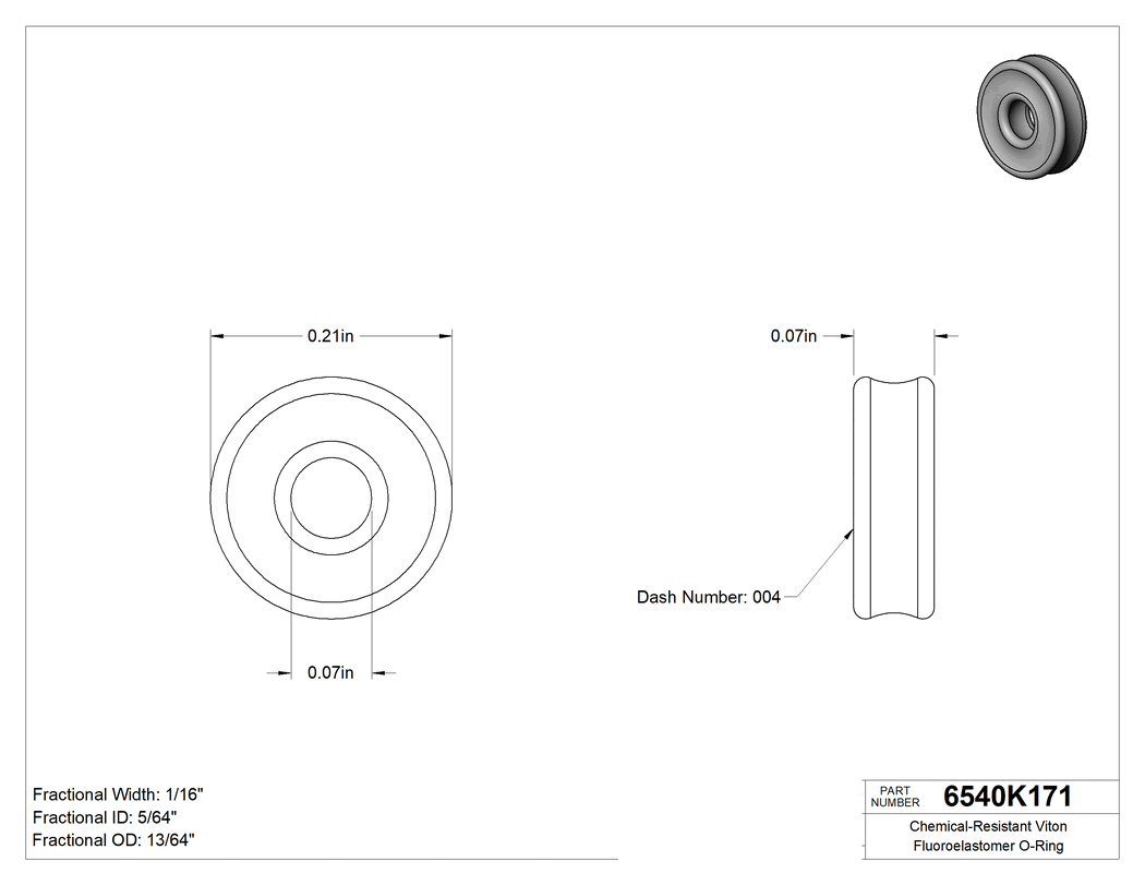 Technical drawing - 6540K171
